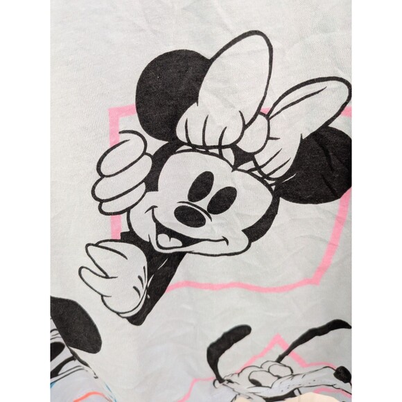 Disney Mickey Mouse T-shirt Women's XL Blue Pink Goofy Daisy Minnie Characters - Picture 9 of 14